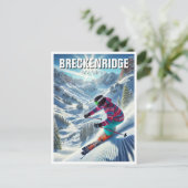 Breckenridge Colorado Skiën Reizen Briefkaart (Staand voorkant)