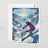 Breckenridge Colorado Skiën Reizen Briefkaart (Voorkant / Achterkant)