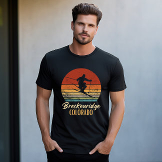 Breckenridge Colorado Skien Vintage Berg Ski T-shirt