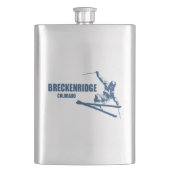 Breckenridge Colorado Skier Flacon (Voorkant)
