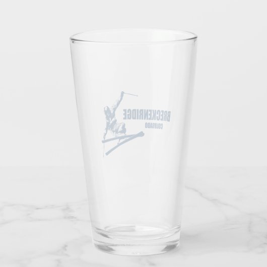 Breckenridge Colorado Skier Glas (Achterkant)