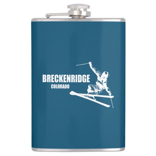 Breckenridge Colorado Skier Heupfles (Voorkant)