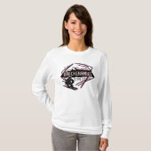 Breckenridge Colorado skischiegroze hoodie T-shirt (Voorkant volledig)
