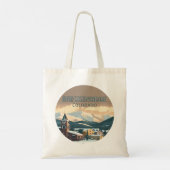 Breckenridge Colorado Snow Mountains  Retro Tote Bag (Achterkant)