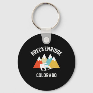 Breckenridge Colorado Snowboard Vakantie Souvenir Sleutelhanger