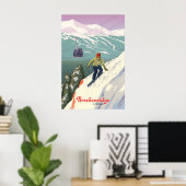 Breckenridge Colorado Snowboarden Reisposter Poster (Thuiskantoor)