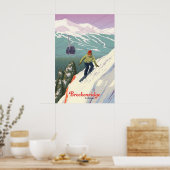 Breckenridge Colorado Snowboarden Reisposter Poster (Keuken)
