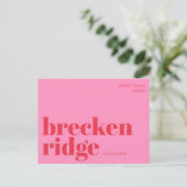 Breckenridge Colorado typografie Briefkaart (Staand voorkant)