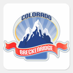 Breckenridge Colorado Vierkante Sticker