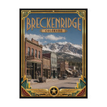 Breckenridge Colorado Vintage Art Deco Gouden Tijd