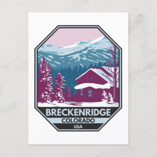 Breckenridge Colorado Winter Ski Area Briefkaart