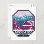 Breckenridge Colorado Winter Ski Area Briefkaart (Voorkant / Achterkant)