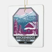 Breckenridge Colorado Winter Ski Area Keramisch Ornament (Links)