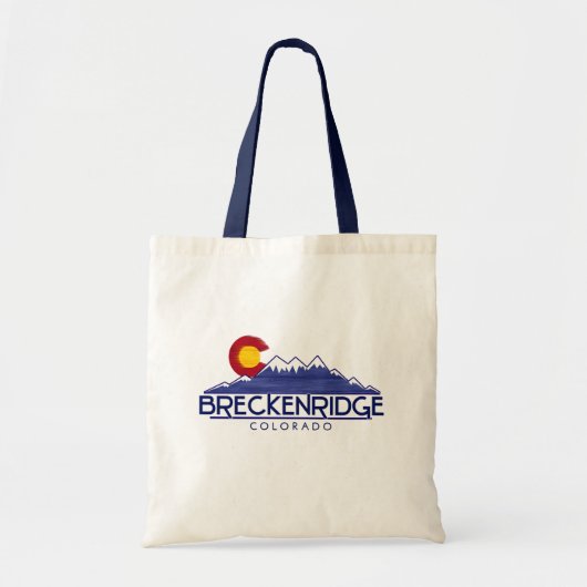 Breckenridge Colorado wood mountains tote bag (Voorkant)