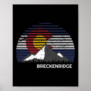 Breckenridge Colorado X Co Flag Berg Poster