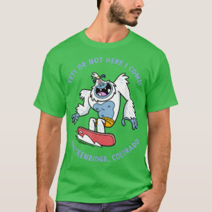 Breckenridge, Colorado Yeti Snowboarding Vacation T-shirt
