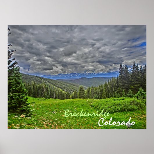 Breckenridge Colorado zomer schilderachtig poster (Voorkant)
