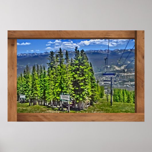 Breckenridge Colorado zomerlift poster (Voorkant)