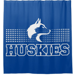 Breckenridge Huskies Douchegordijn