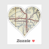 Breckenridge  kaart sticker (Vel)