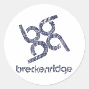Breckenridge Ronde Sticker