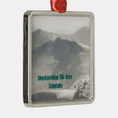Breckenridge Ski Area, CO Metalen Ornament (Rechts)