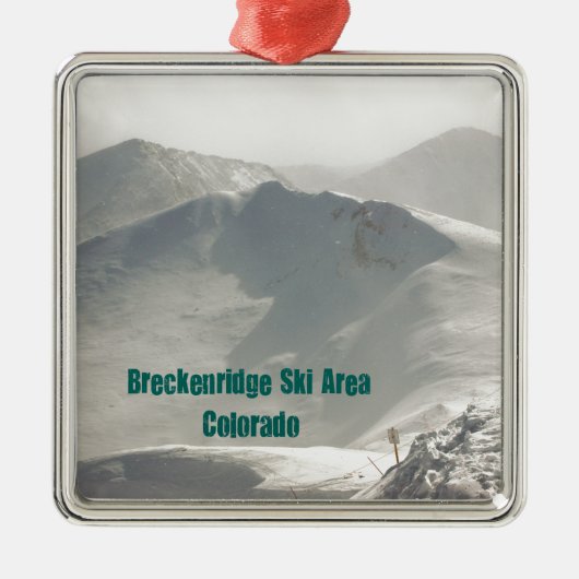 Breckenridge Ski Area, CO Metalen Ornament (Voorkant)