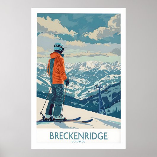 Breckenridge Ski Print - Colorado 1 (Voorkant)