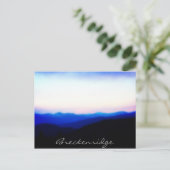Breckenridge Ten Mile Range Sunset Briefkaart (Staand voorkant)