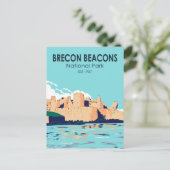 Brecon Beacons National Park Caerphilly Castle Briefkaart (Staand voorkant)