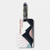 Brecon Beacons National Park Gekleurde heuvels Bagagelabel (Achterkant verticaal)