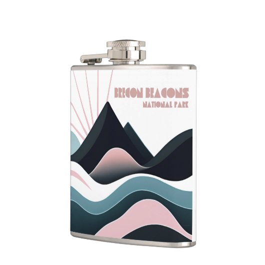 Brecon Beacons National Park Gekleurde heuvels Heupfles (Links)