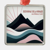 Brecon Beacons National Park Gekleurde heuvels Metalen Ornament (Voorkant)
