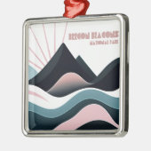 Brecon Beacons National Park Gekleurde heuvels Metalen Ornament (Links)