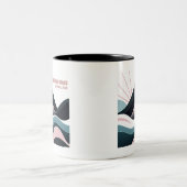 Brecon Beacons National Park Gekleurde heuvels Tweekleurige Koffiemok (Center)