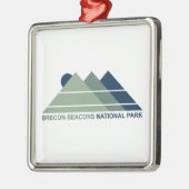 Brecon Beacons National Park Mountain Sun Metalen Ornament (Links)