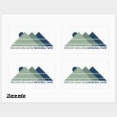 Brecon Beacons National Park Mountain Sun Rechthoekige Sticker (Vel)