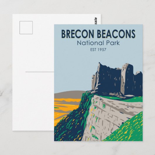 Brecon Beacons National Park Wales  Briefkaart (Voorkant / Achterkant)