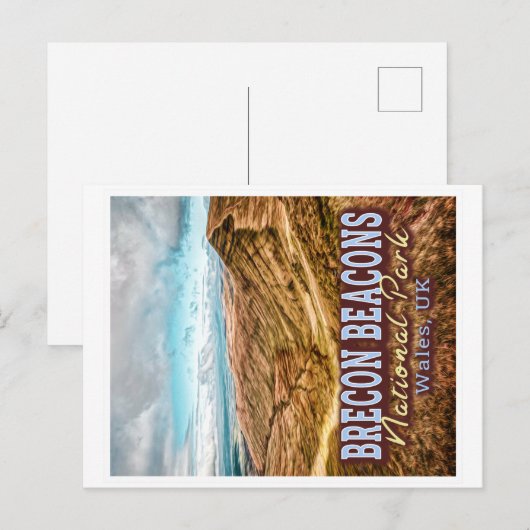 BRECON BEACONS NATIONALE PARK - WALES VK BRIEFKAART (Voorkant / Achterkant)