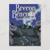 Brecon Beacons  treinreisposter Briefkaart (Voorkant)