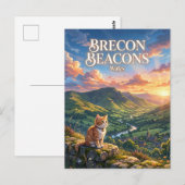 Brecon Beacons Wales Briefkaart (Voorkant / Achterkant)