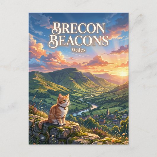 Brecon Beacons Wales Briefkaart (Voorkant)