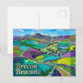 Brecon Beacons Wales Briefkaart (Voorkant / Achterkant)