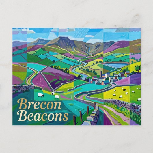 Brecon Beacons Wales Briefkaart (Voorkant)