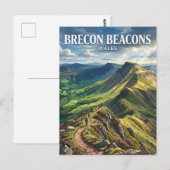 Brecon Beacons Wales Briefkaart (Voorkant / Achterkant)