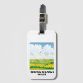 Brecon Beacons wales reisposter Briefkaart Bagagelabel (Voorkant (verticaal))