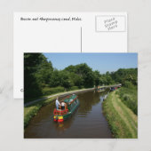 Brecon en Abergavenney canal, Wales Briefkaart (Voorkant / Achterkant)
