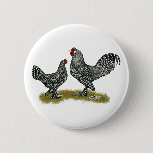 Breda Chickens Cuckoo Ronde Button 5,7 Cm (Voorkant)