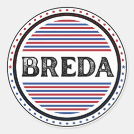 Breda City Pride Embleem – Nederlandse identiteit Ronde Sticker