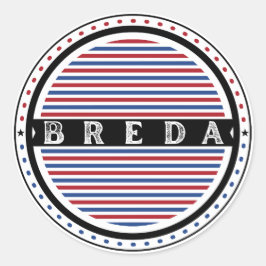 Breda City Pride Emblem – Dutch Identity Ronde Sticker